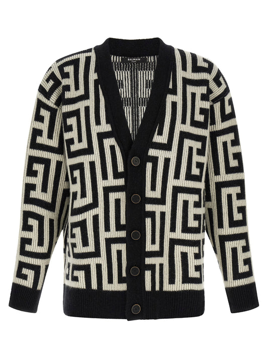 Balmain Monogram Macro Cardigan