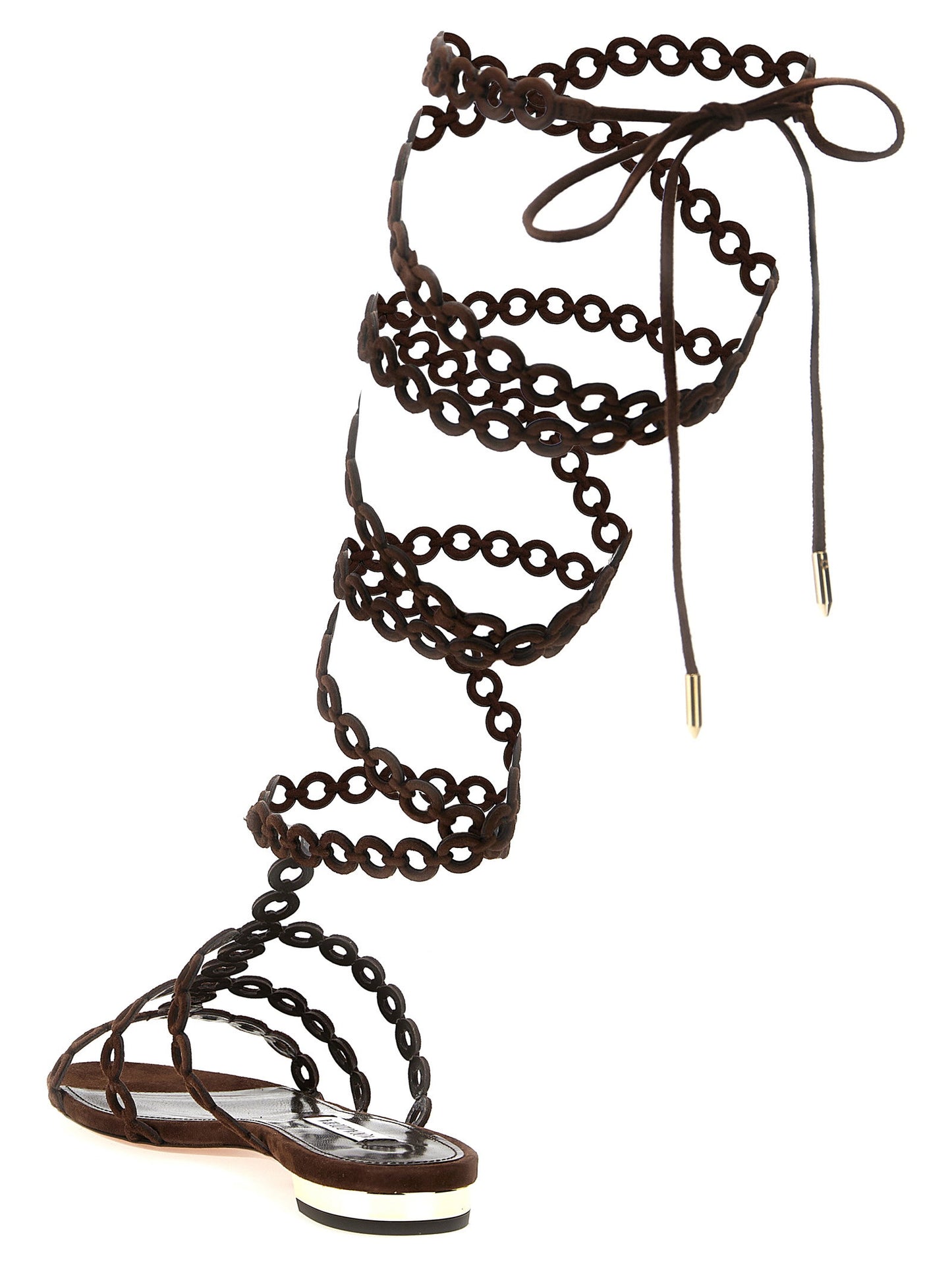 Aquazzura Infinity Chain Gladiator Sandals
