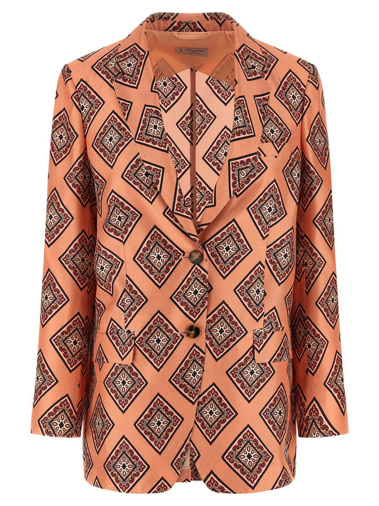 Alberto Biani Tie Print Blazer