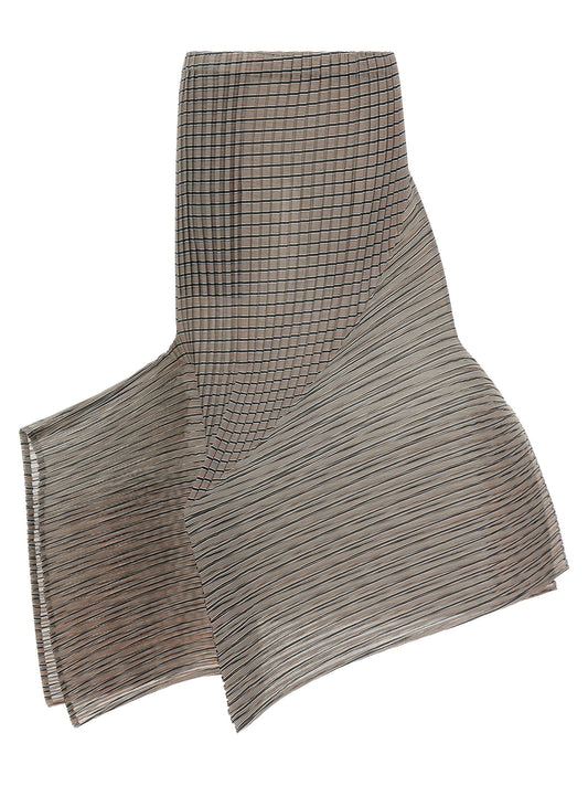 Issey Miyake Generic Stripes (machine Pleats) Skirt