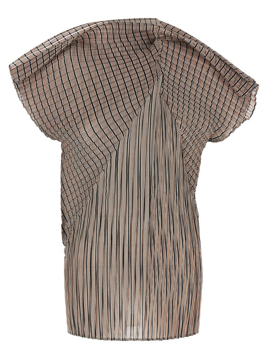 Issey Miyake Generic Stripes (machine Pleats) Top