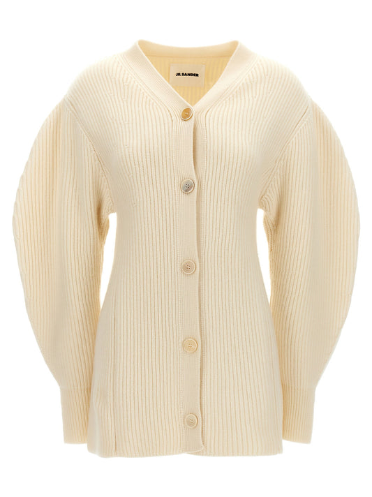 Jil Sander Ribbed Cardigan