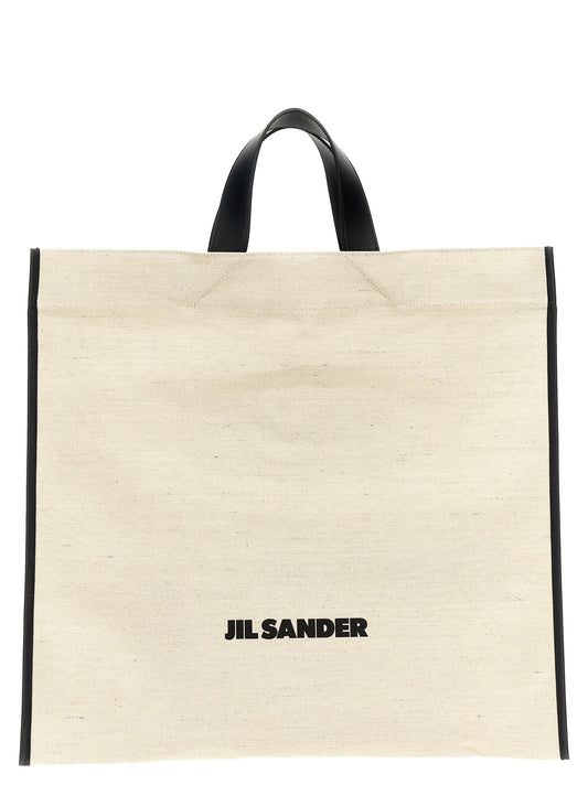 Jil Sander Border Book Tote Square Shopping Bag