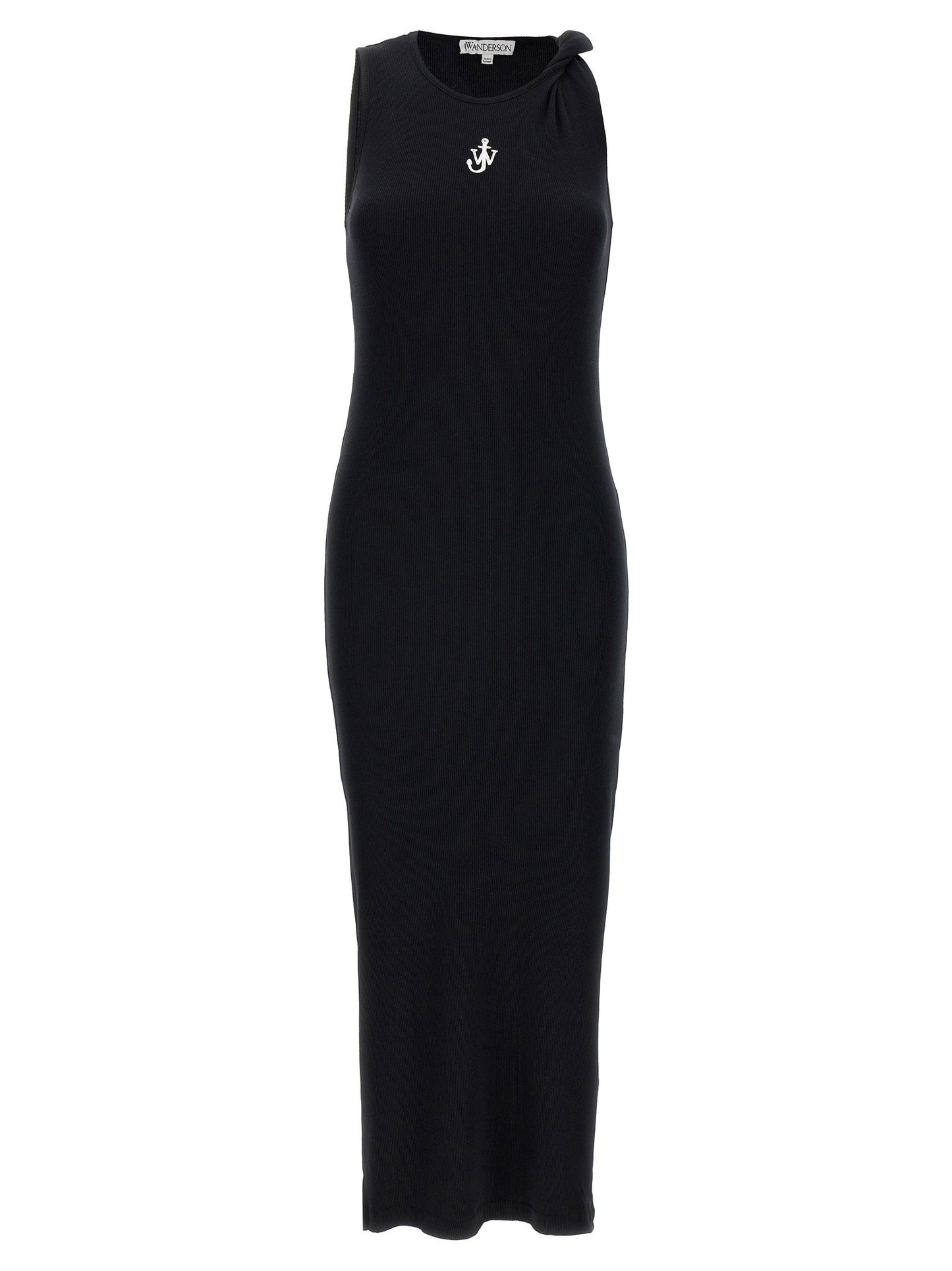 J.w.anderson Logo Ribbed Dress