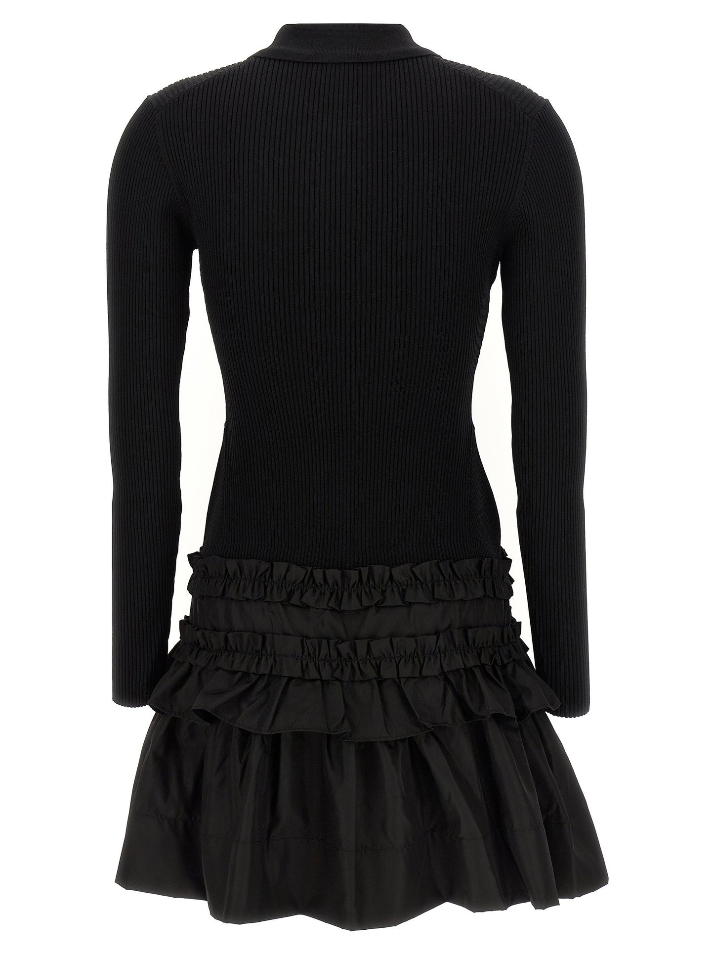 Ganni Melange Rib Knit Mini Dress