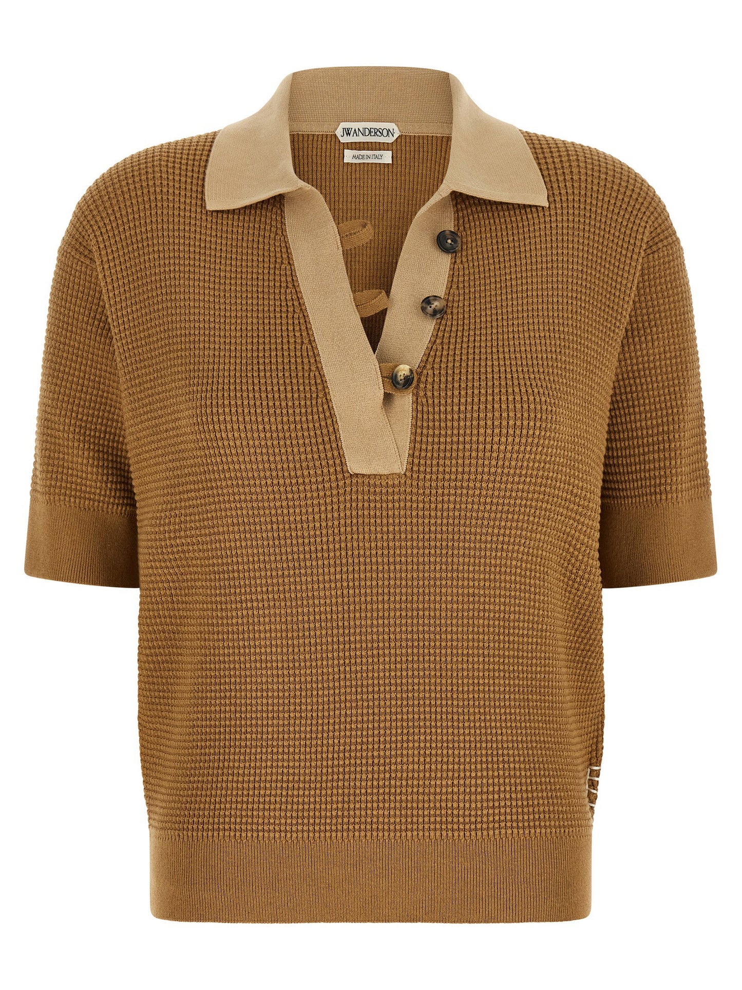 J.w.anderson Waffle Stitch Polo Shirt