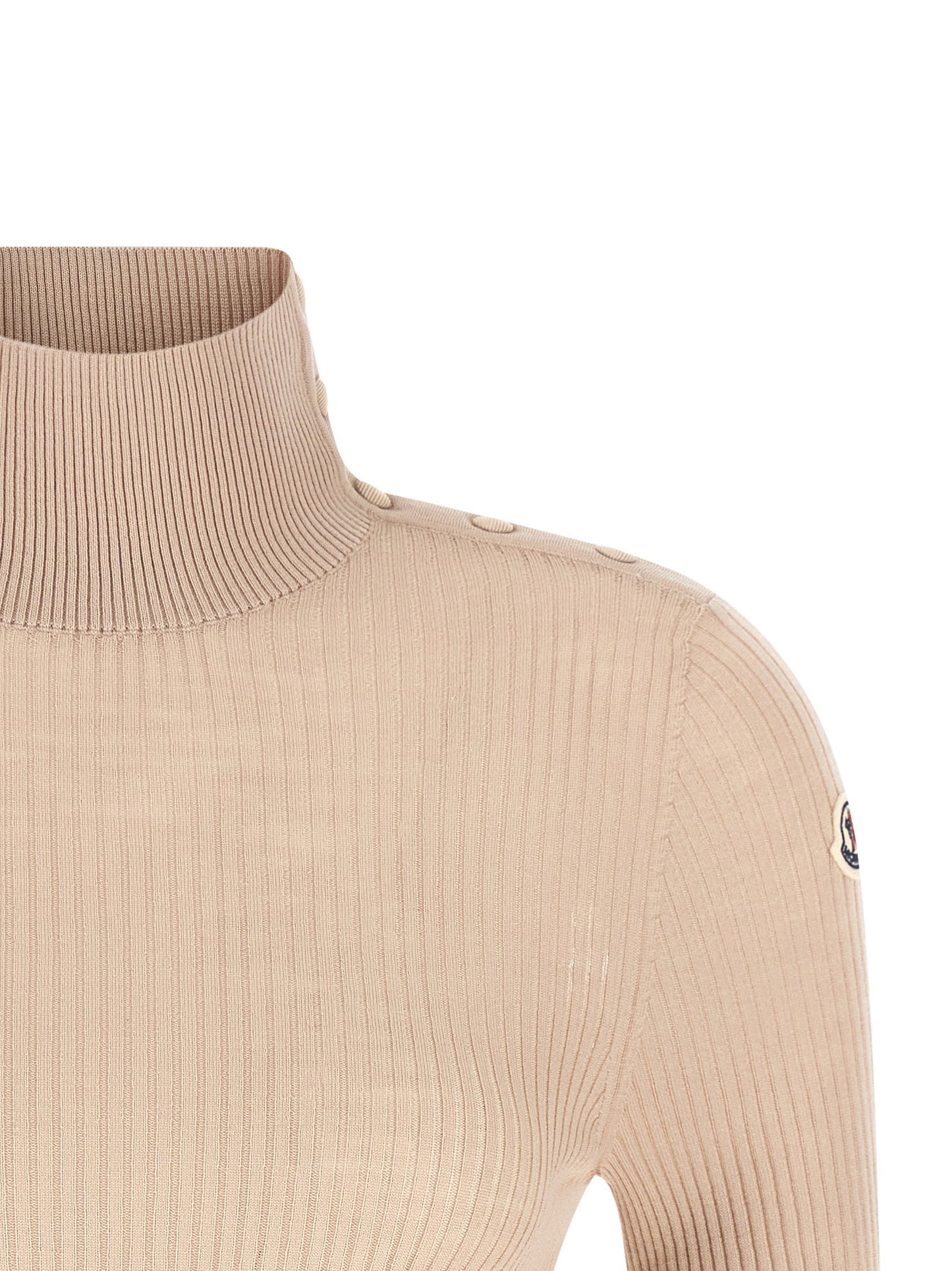Moncler Textured Wool Turtleneck Sweater