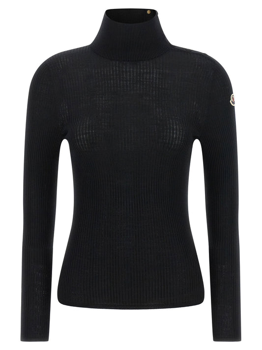 Moncler Logo Turtleneck Sweater