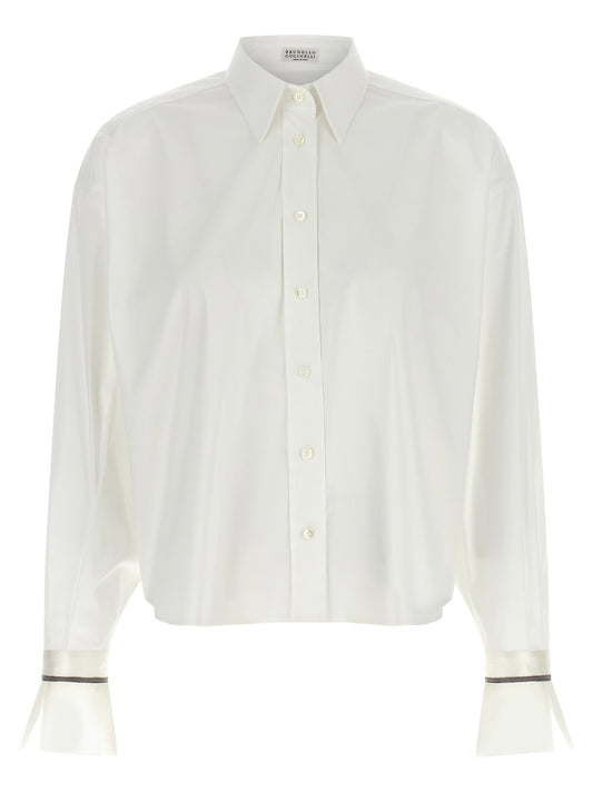 Brunello Cucinelli Shiny Cuffs Shirt