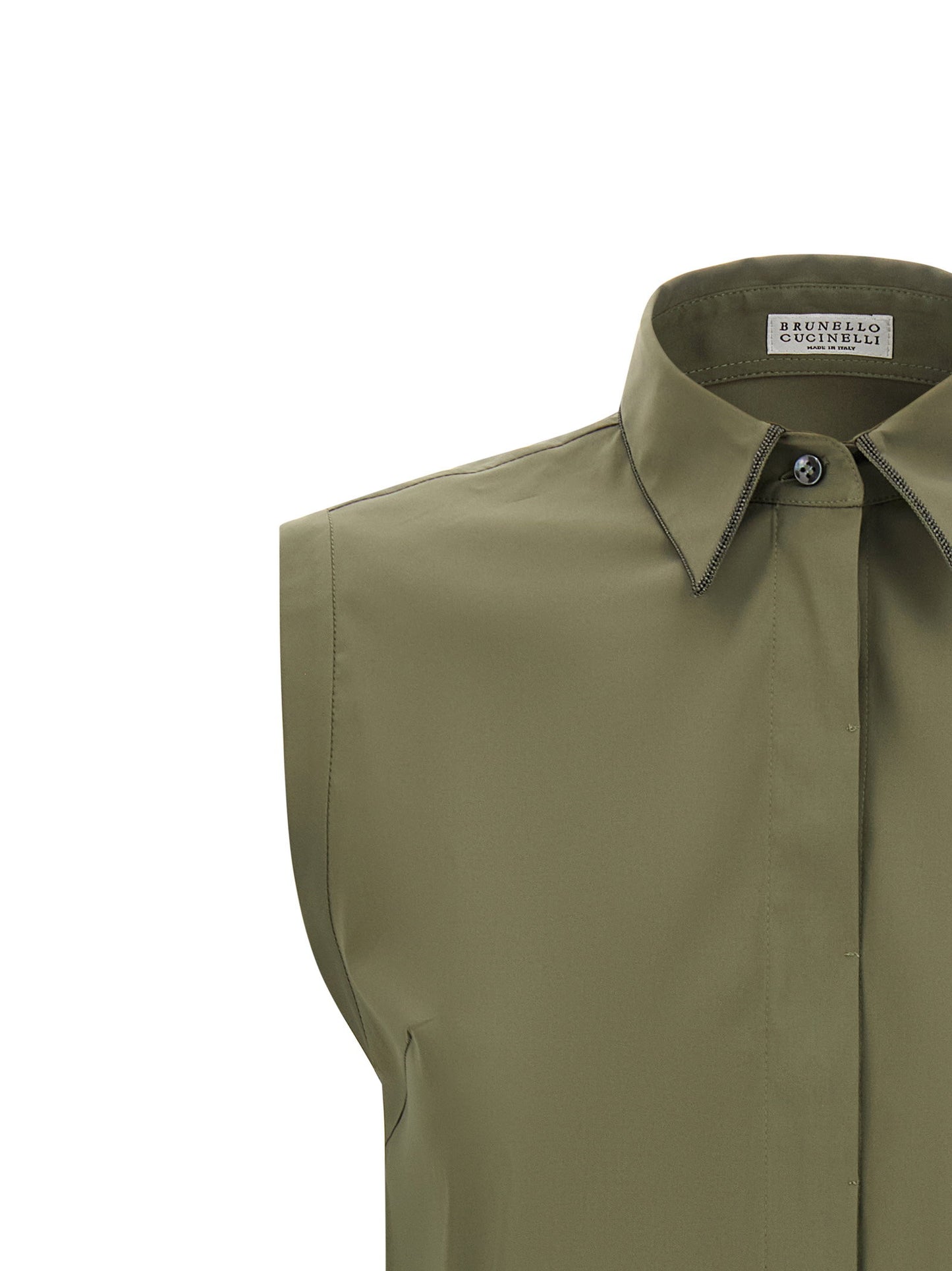 Brunello Cucinelli Shiny Trim Shirt