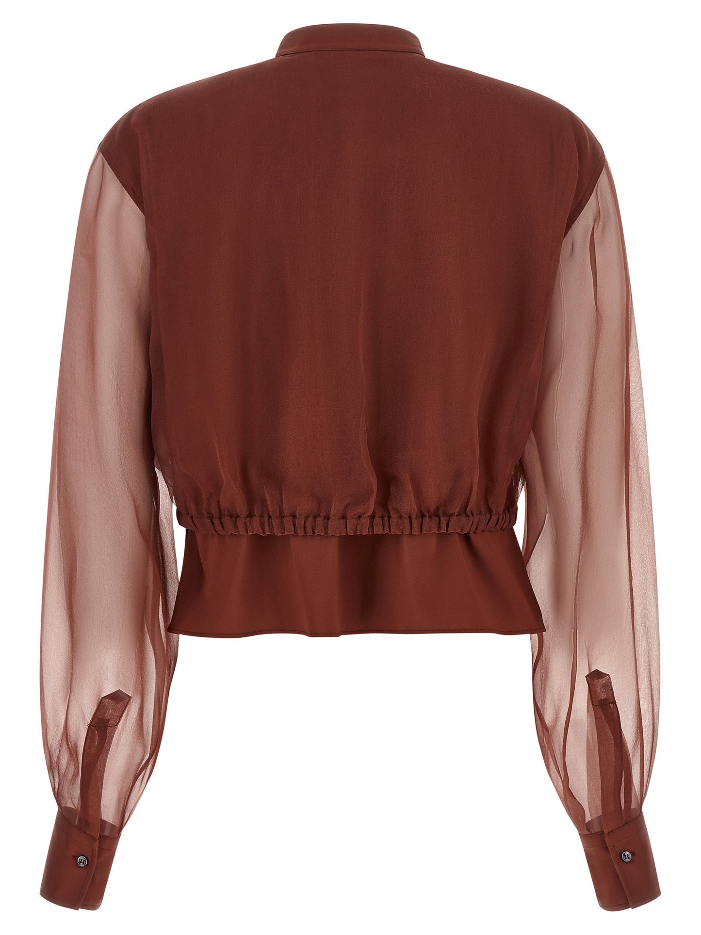 Brunello Cucinelli Silk Sleeves Blouse