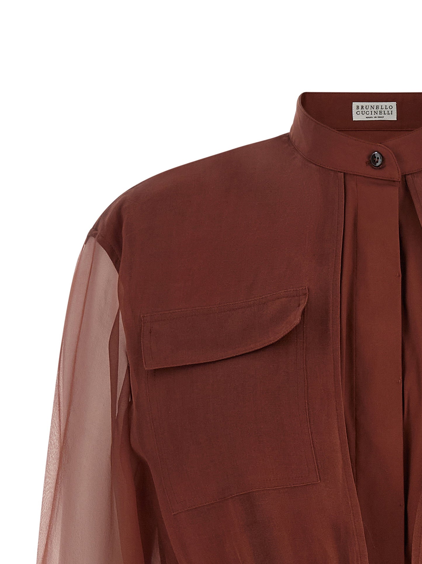 Brunello Cucinelli Silk Sleeves Blouse