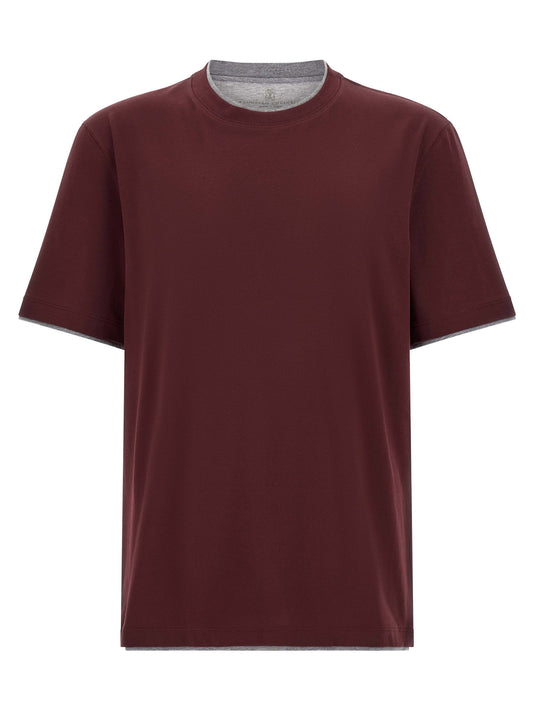 Brunello Cucinelli Double Layer T-shirt