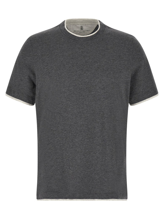 Brunello Cucinelli Double Layer T-shirt