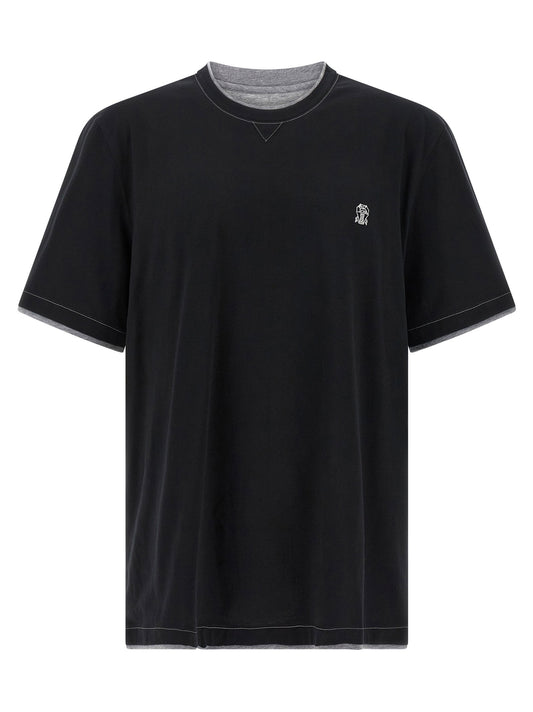 Brunello Cucinelli Double Layer T-shirt