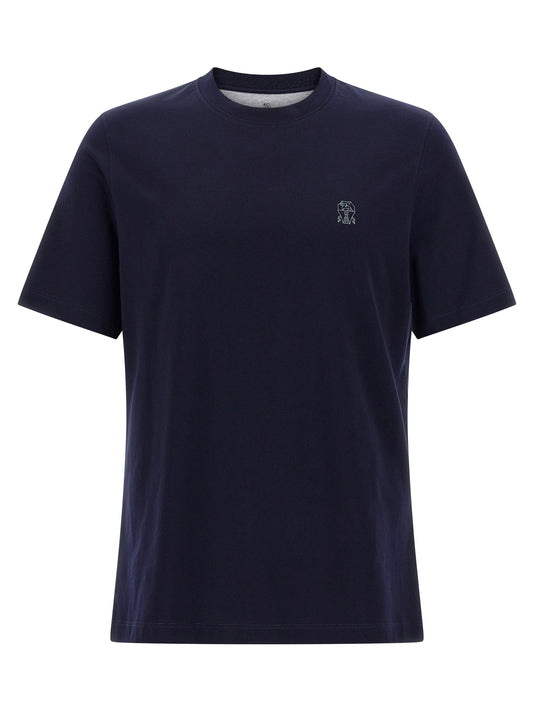 Brunello Cucinelli Logo Print T-shirt