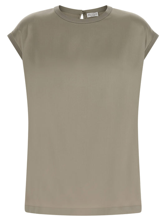 Brunello Cucinelli Satin Blouse