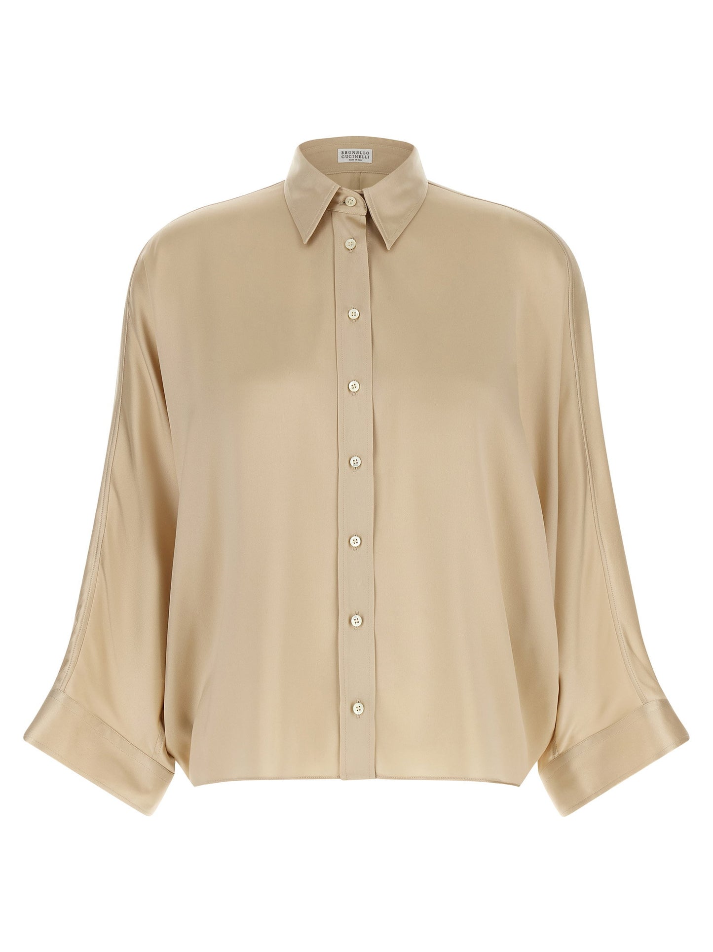 Brunello Cucinelli Monile Satin Shirt