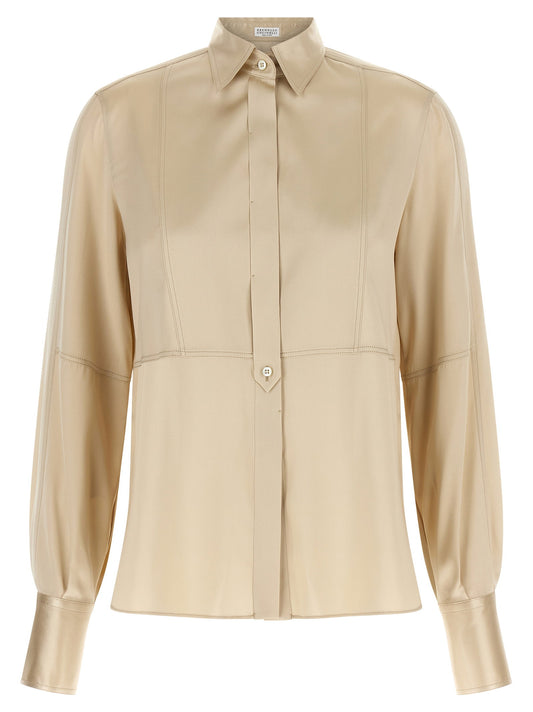 Brunello Cucinelli Satin Silk Shirt