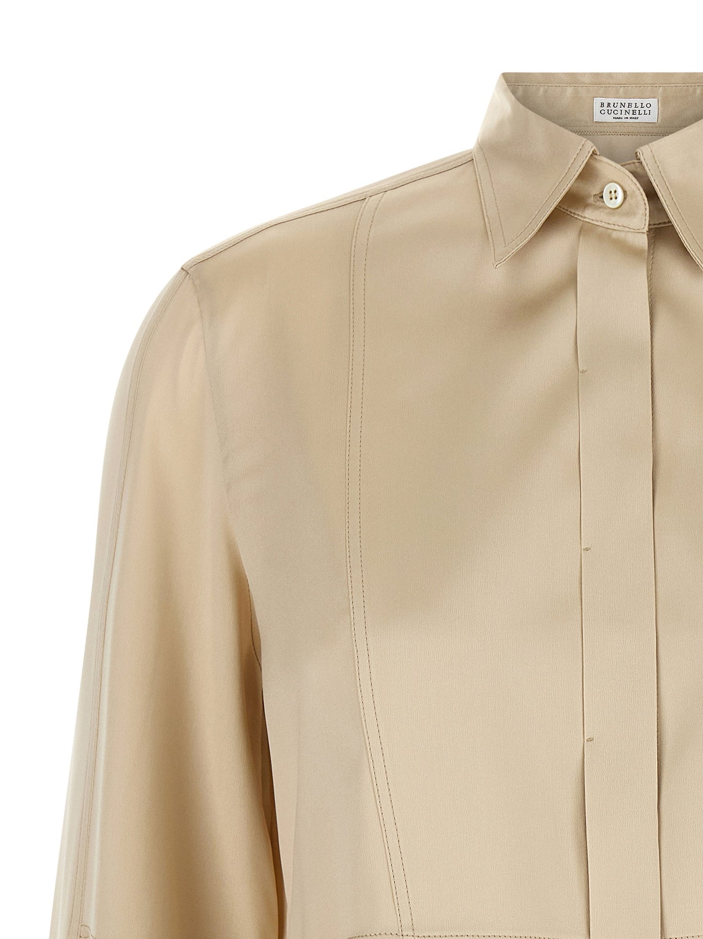 Brunello Cucinelli Satin Silk Shirt
