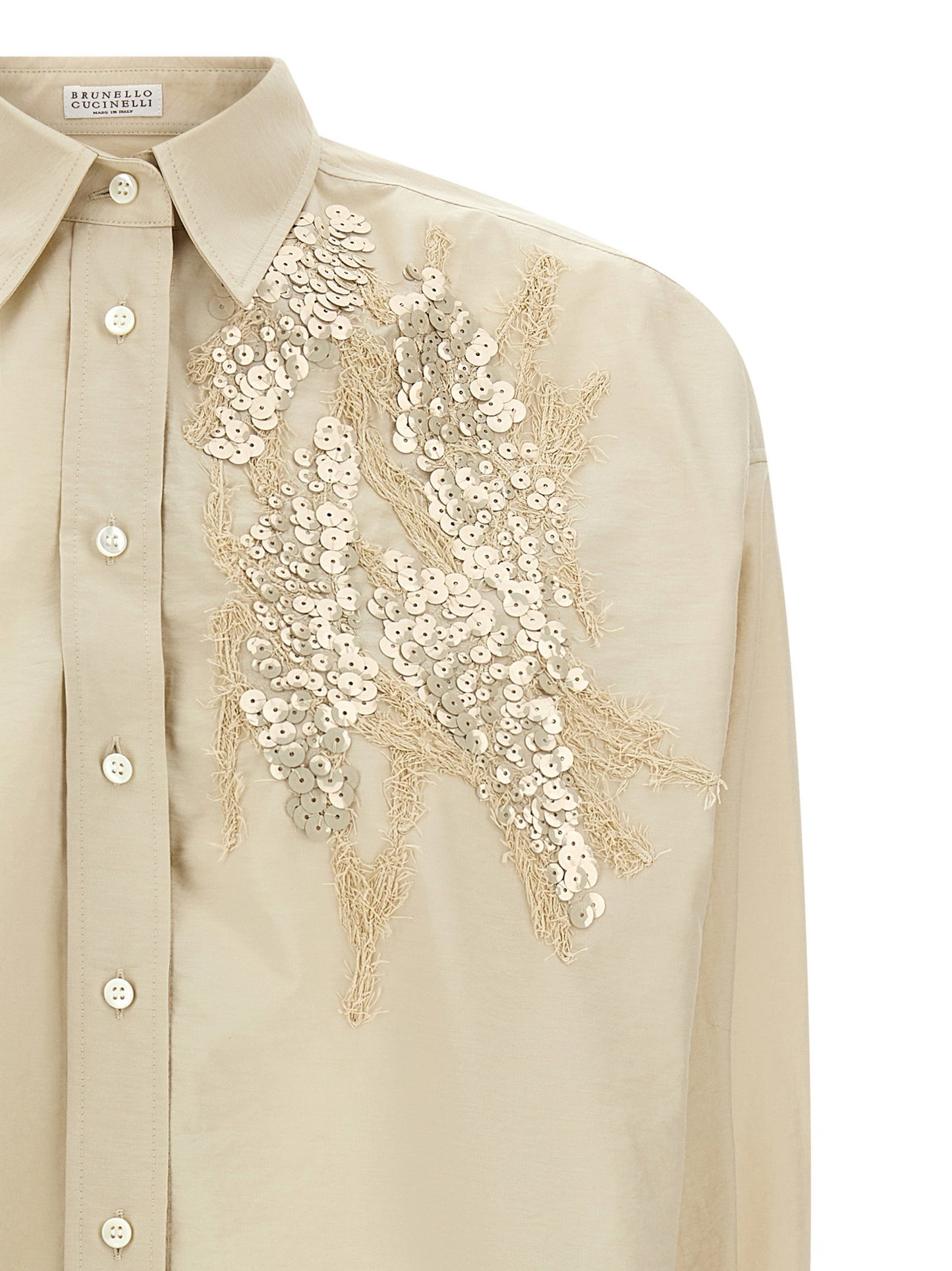 Brunello Cucinelli Dazzling Seabed Embroidery Shirt