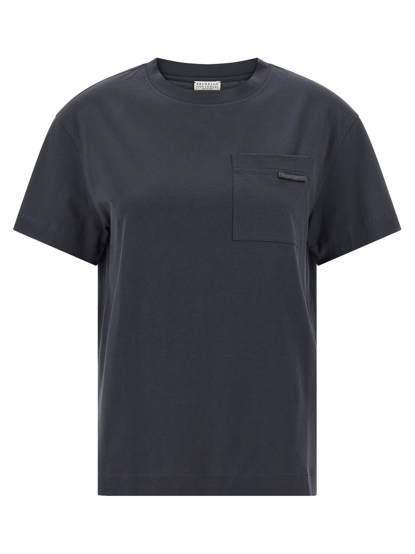 Brunello Cucinelli Shiny Tab T-shirt