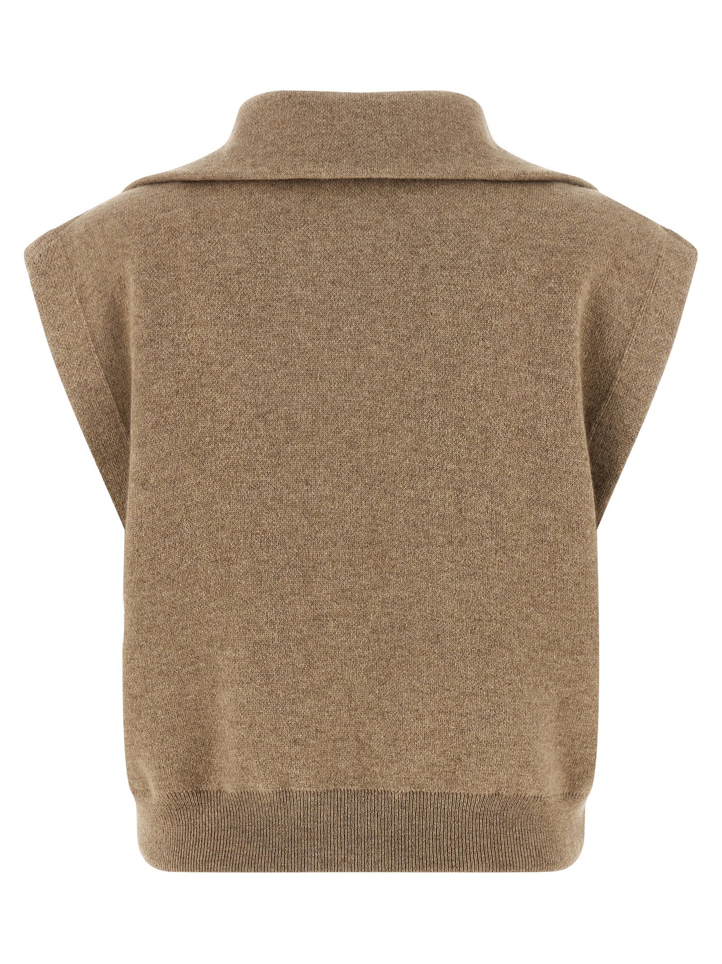 Brunello Cucinelli Shiny Zipper Pull Vest