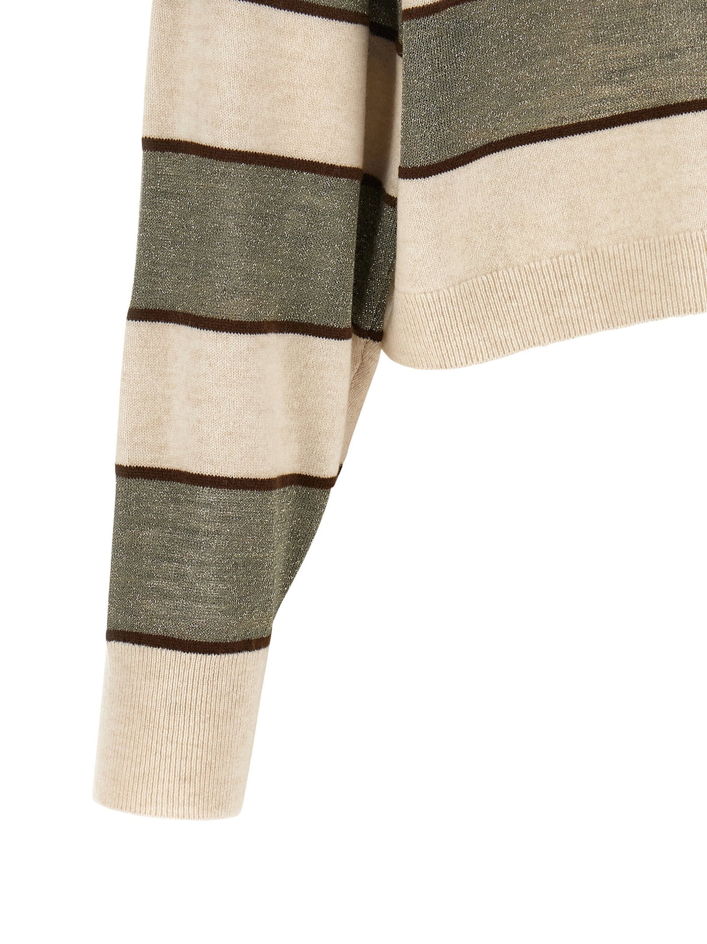 Brunello Cucinelli Sparkling Stripes Polo Shirt