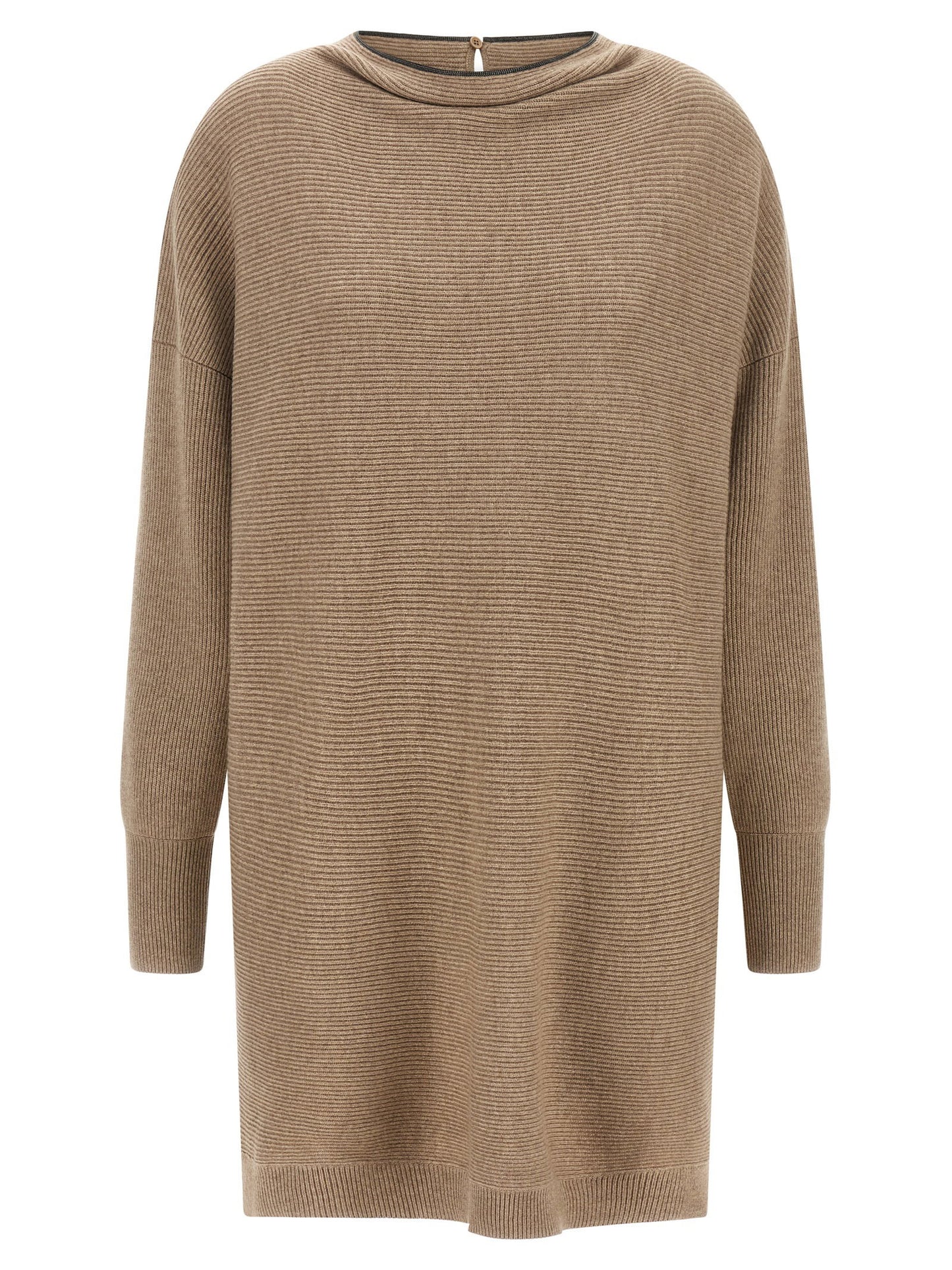 Brunello Cucinelli Precious Collar Dress