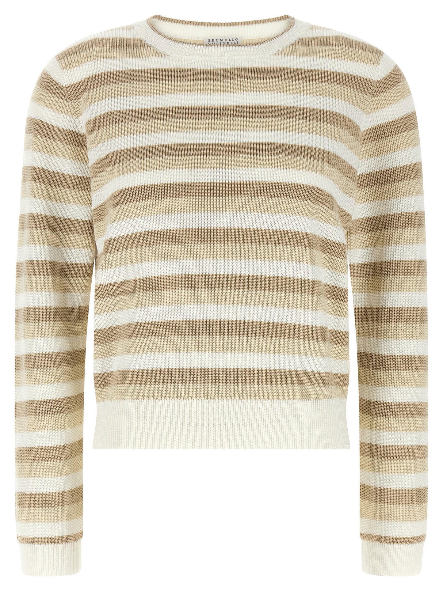 Brunello Cucinelli Striped Cotton Sweater