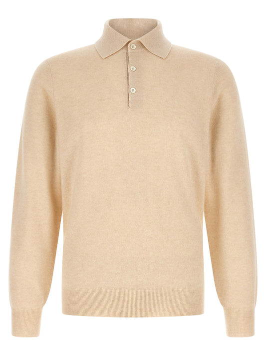 Brunello Cucinelli Cashmere Knit Polo Shirt