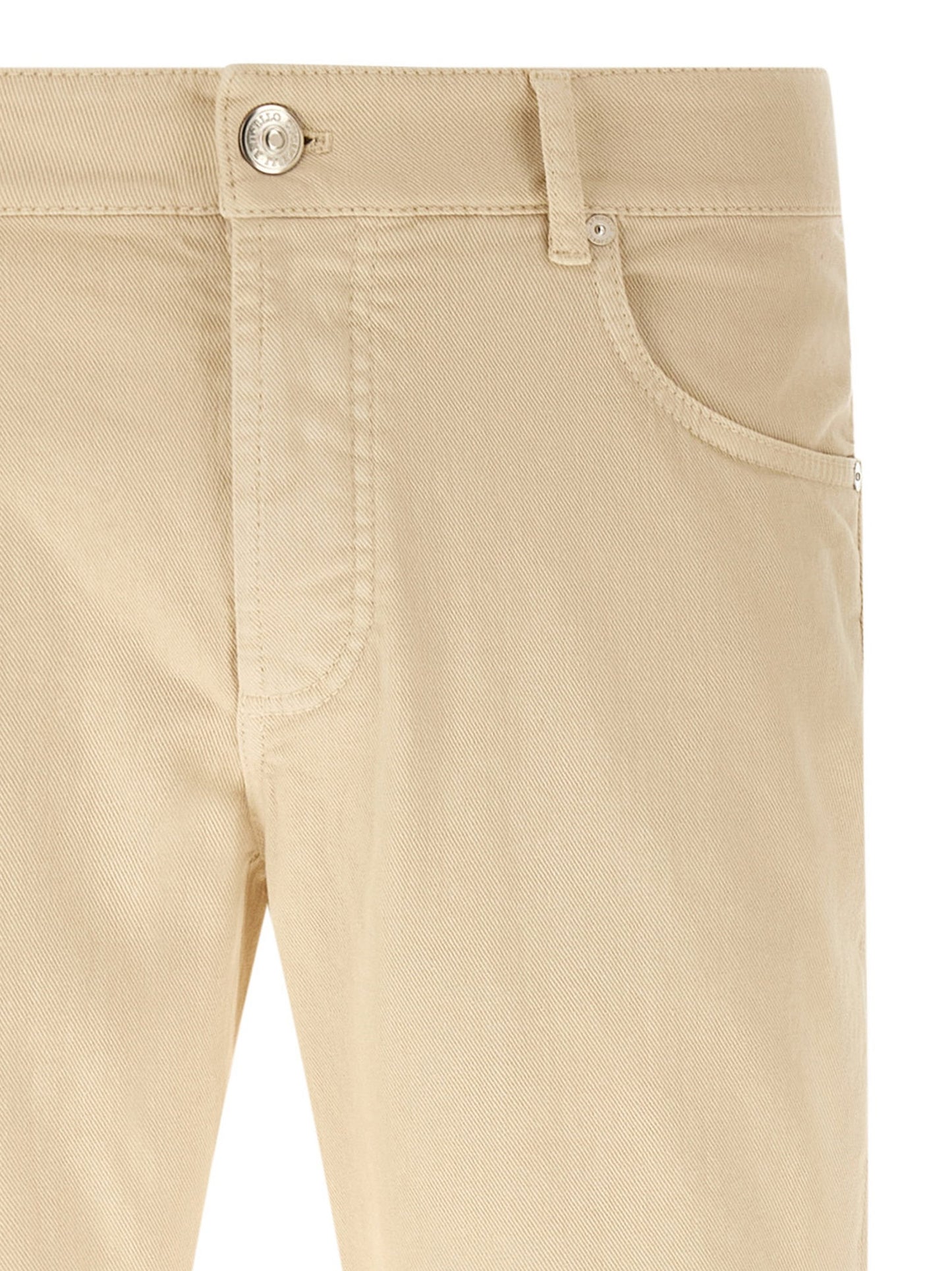 Brunello Cucinelli Logo Embroidery Jeans