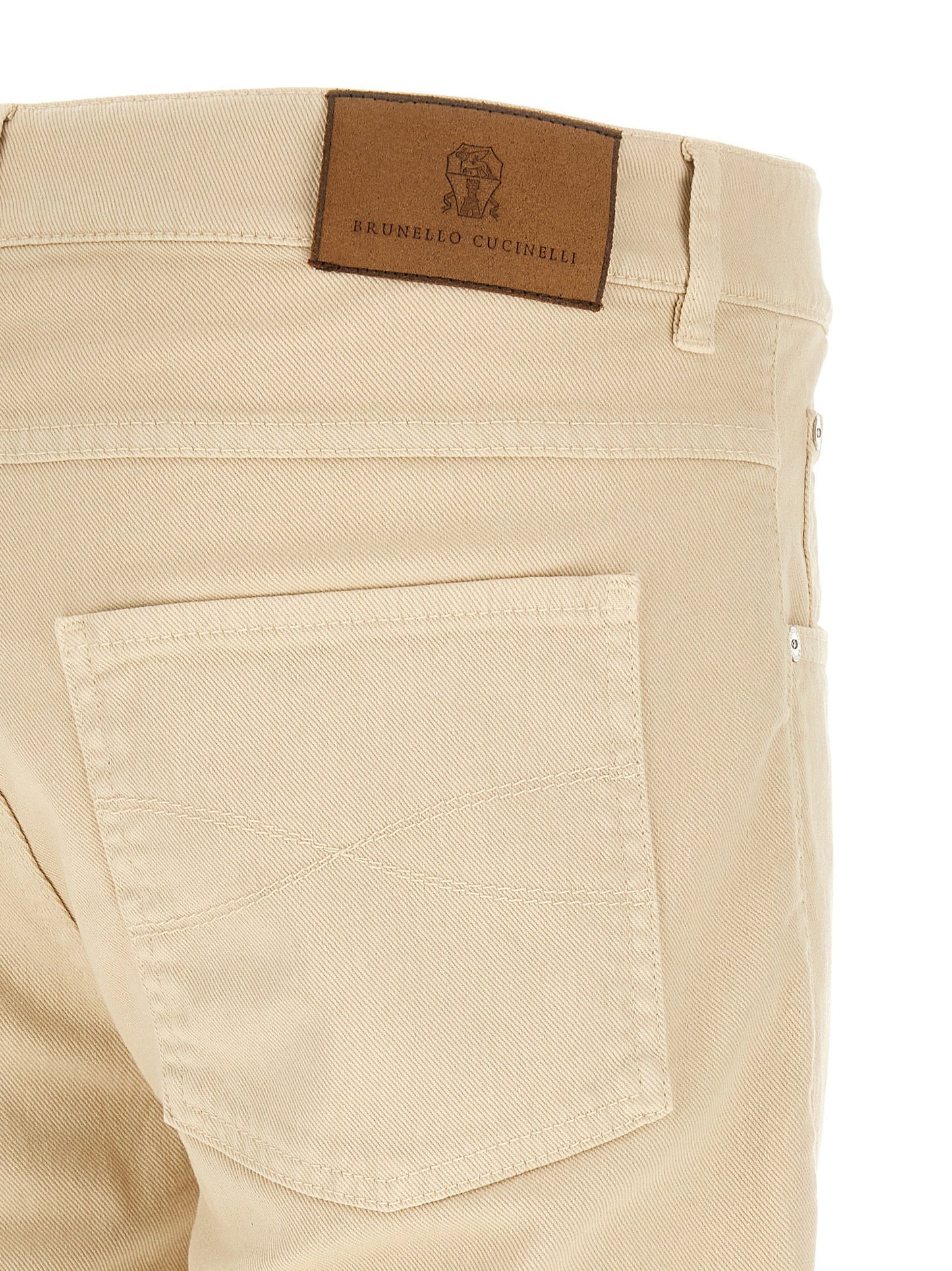 Brunello Cucinelli Logo Embroidery Jeans