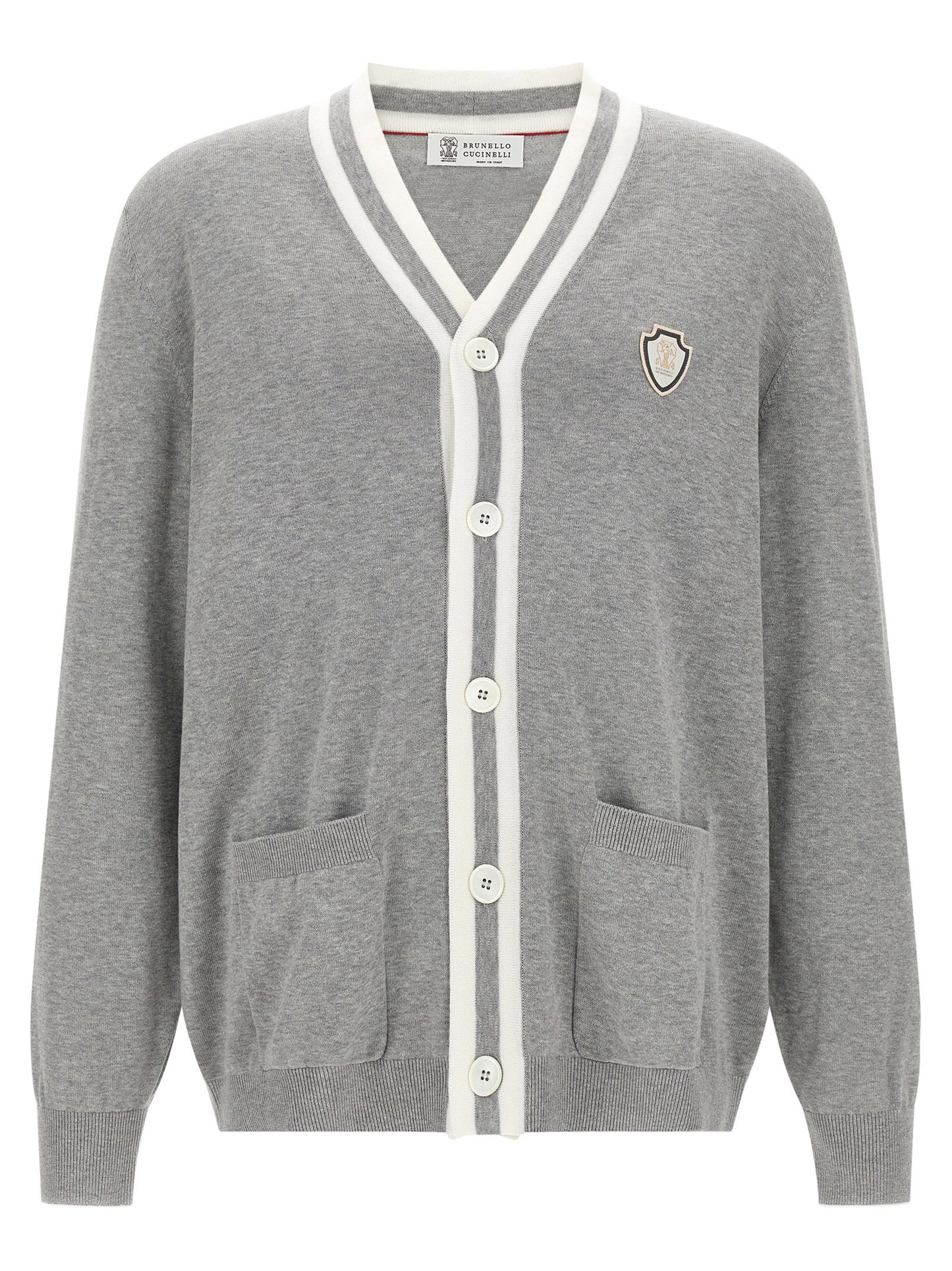 Brunello Cucinelli Heraldic Logo Cardigan