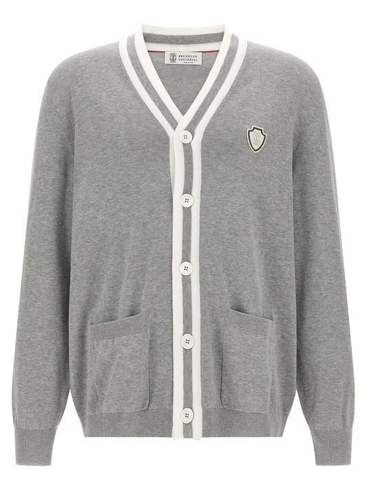 Brunello Cucinelli Heraldic Logo Cardigan