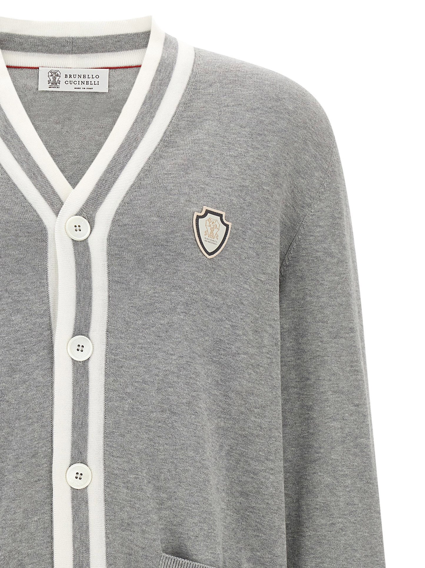 Brunello Cucinelli Heraldic Logo Cardigan