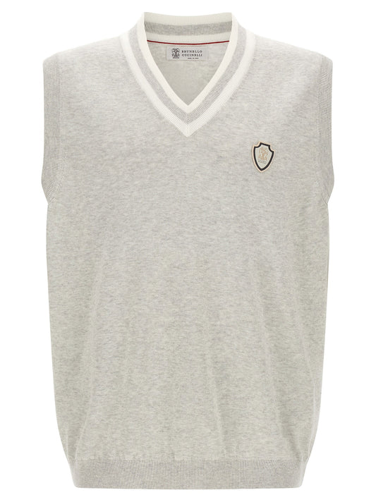 Brunello Cucinelli Heraldic Logo Vest