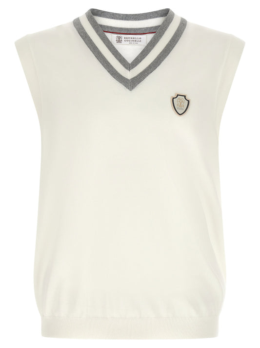 Brunello Cucinelli Logo Patch Vest