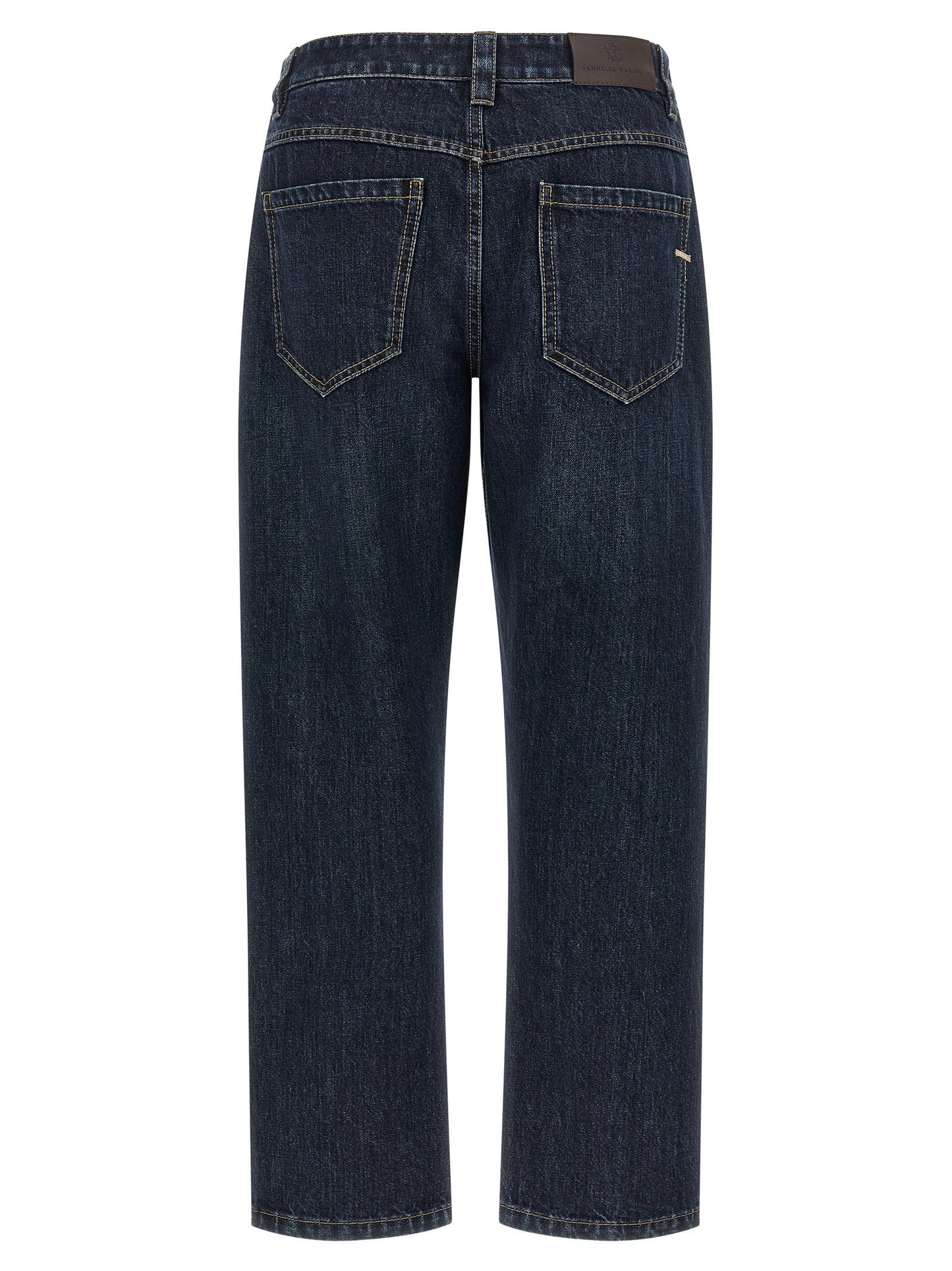 Brunello Cucinelli Shiny Bartack Jeans