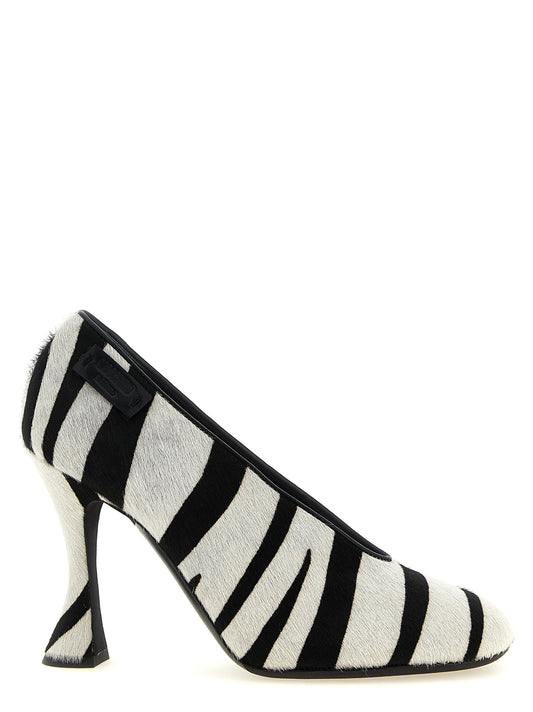 Moschino Zebra Pony Pumps