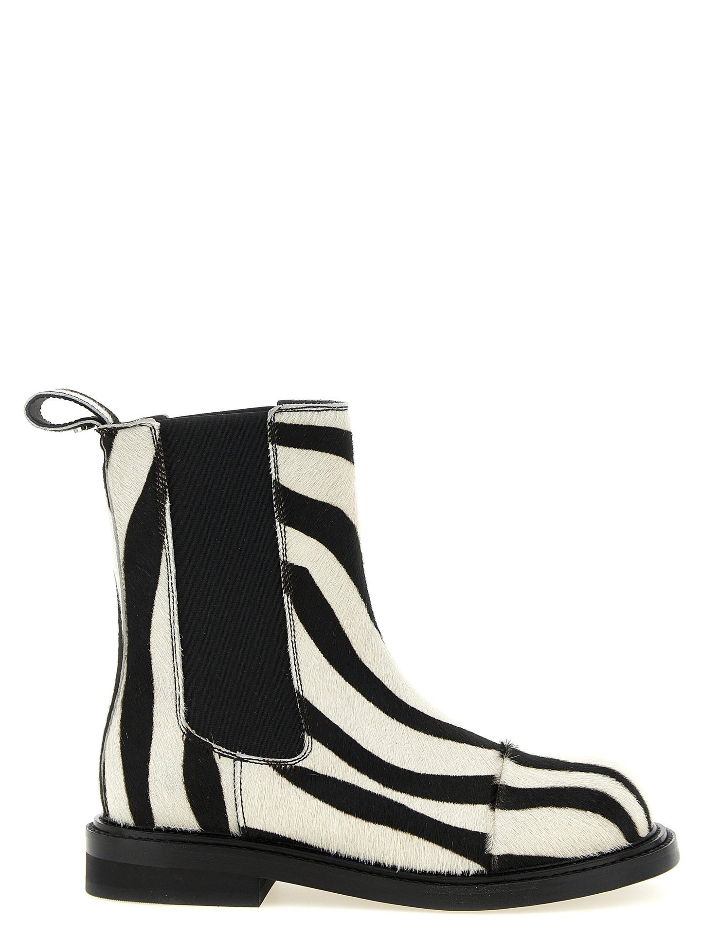 Moschino Zebra Pony Ankle Boots