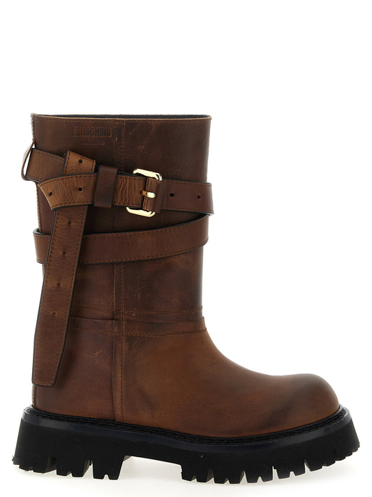Moschino Brick Boots