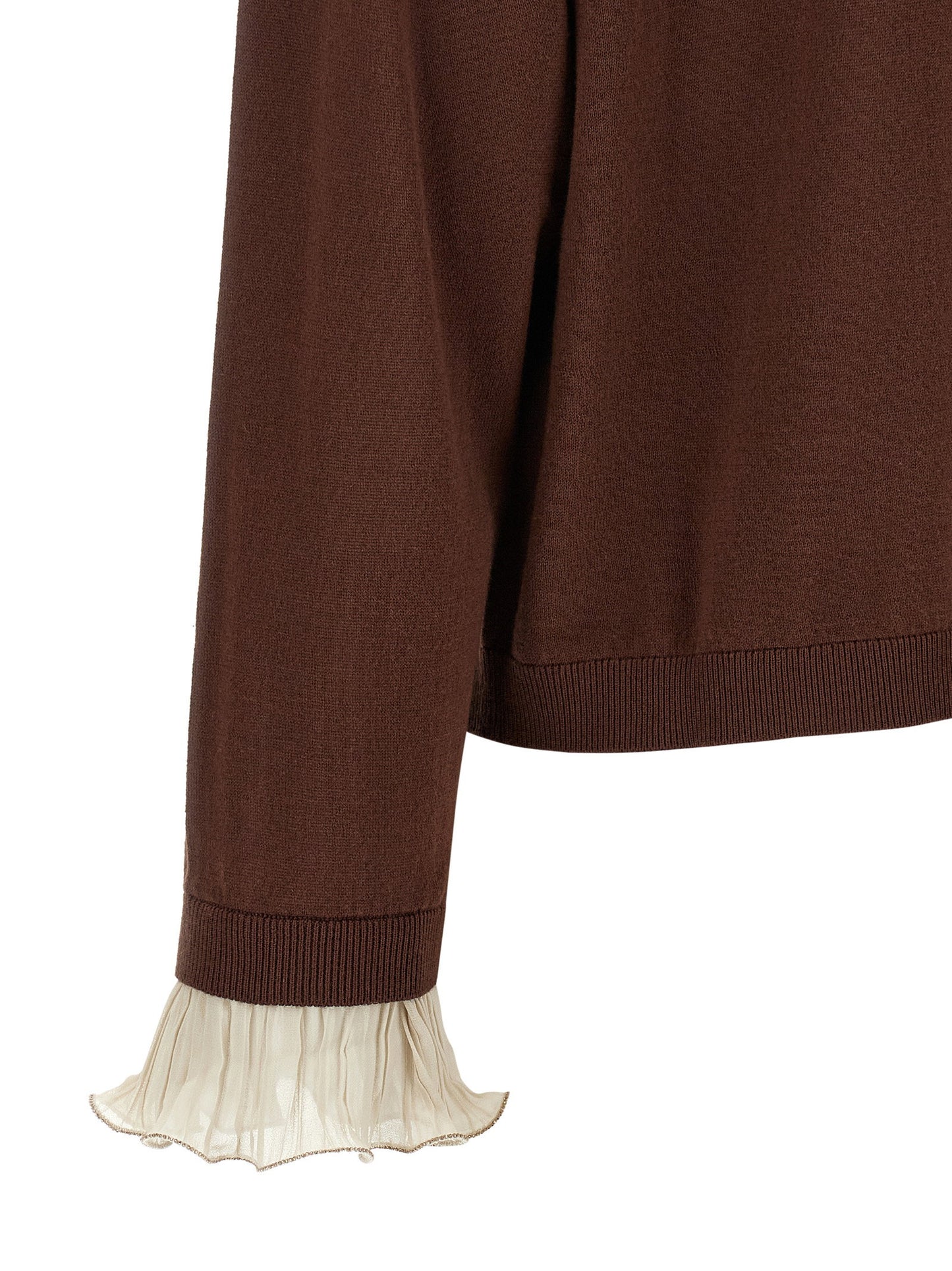 Fabiana Filippi Pleated Cuffs Sweater