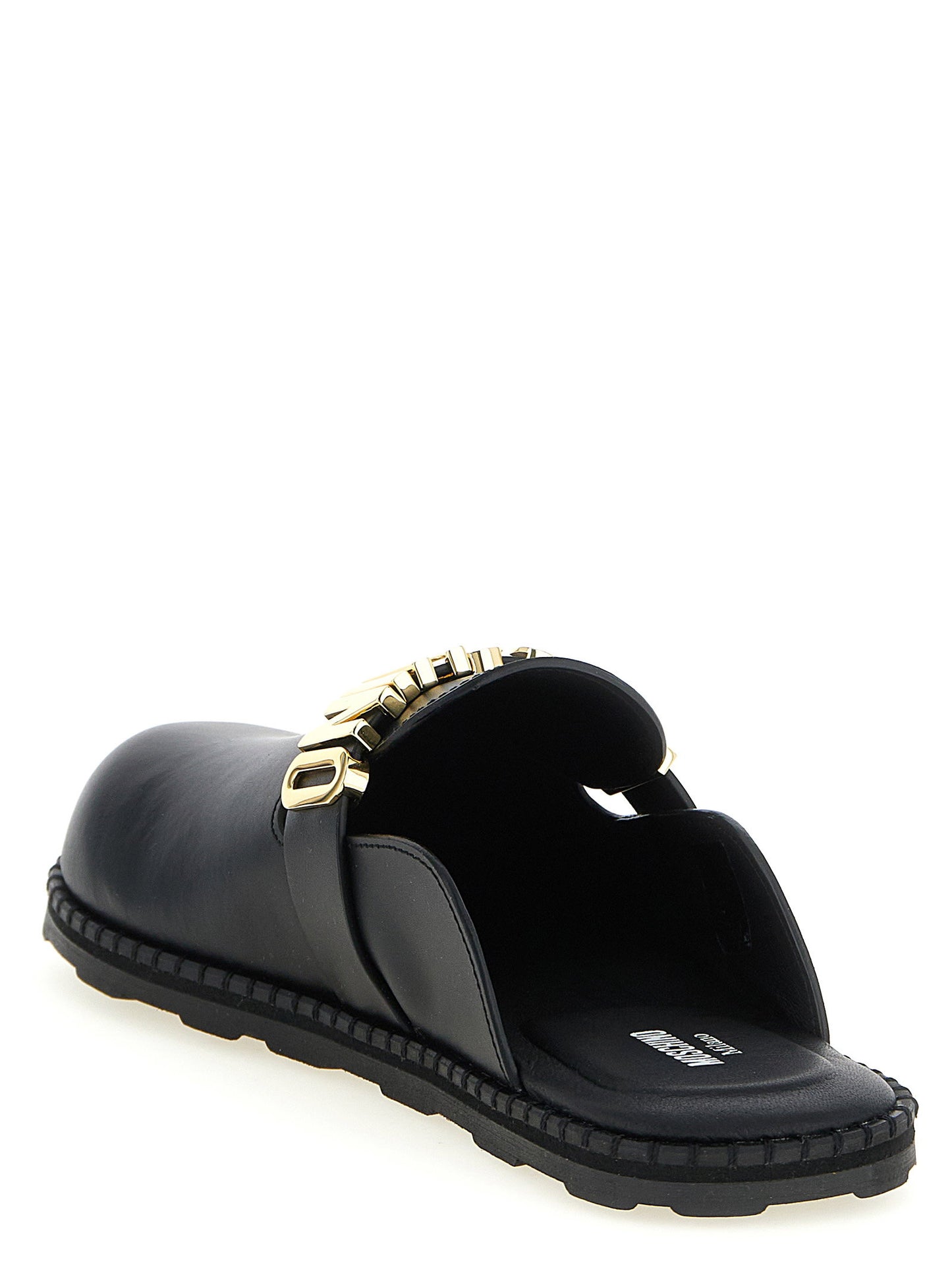 Moschino Leather Sabots