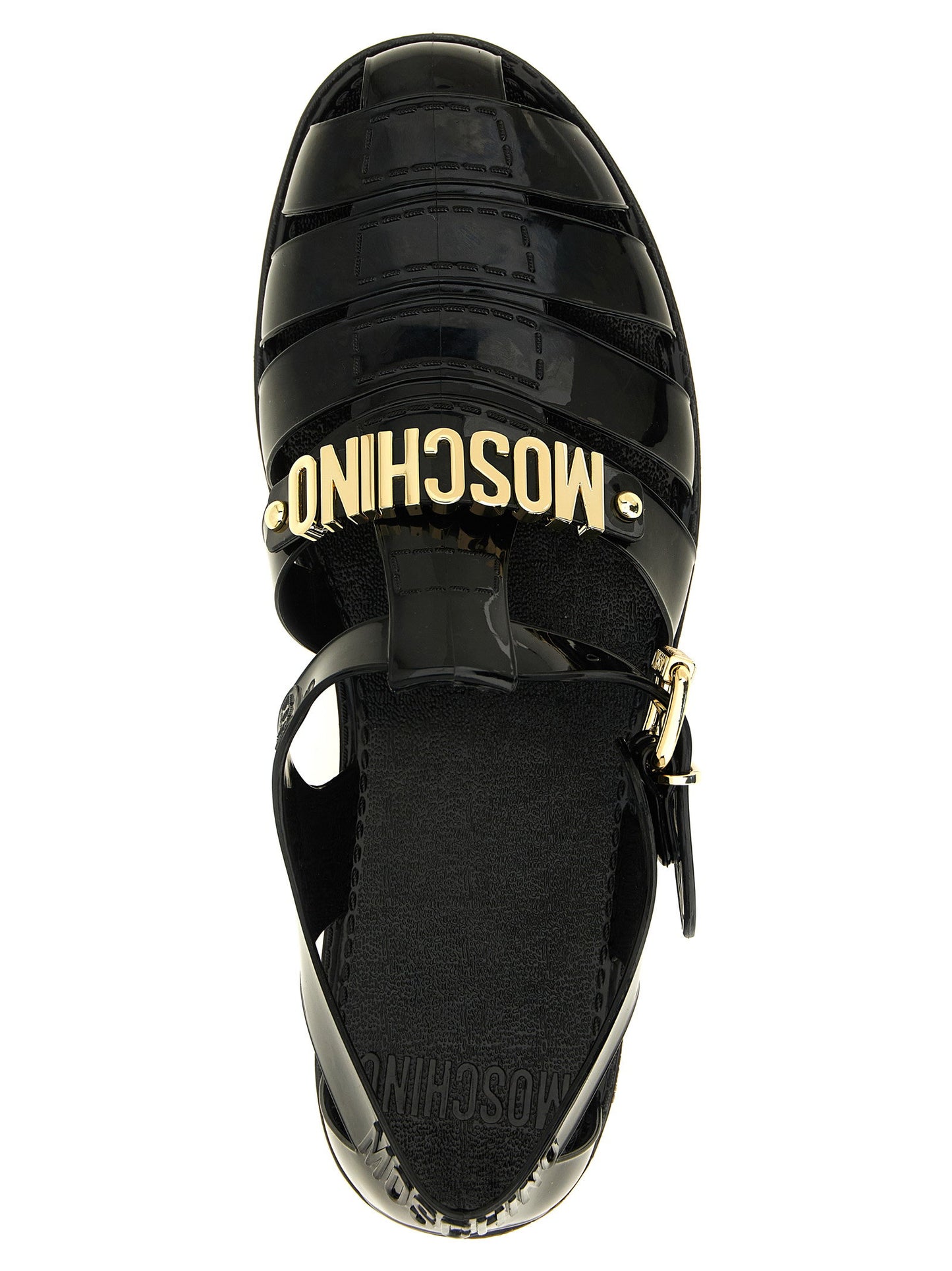 Moschino Jelly Sandals With Lettering Logo