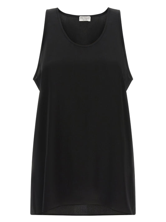 Brunello Cucinelli Monile Silk Top