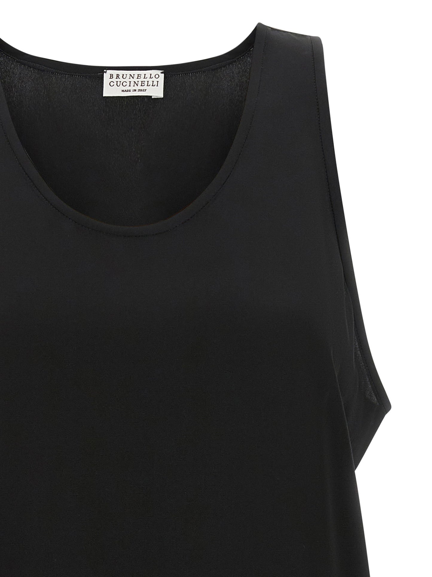 Brunello Cucinelli Monile Silk Top