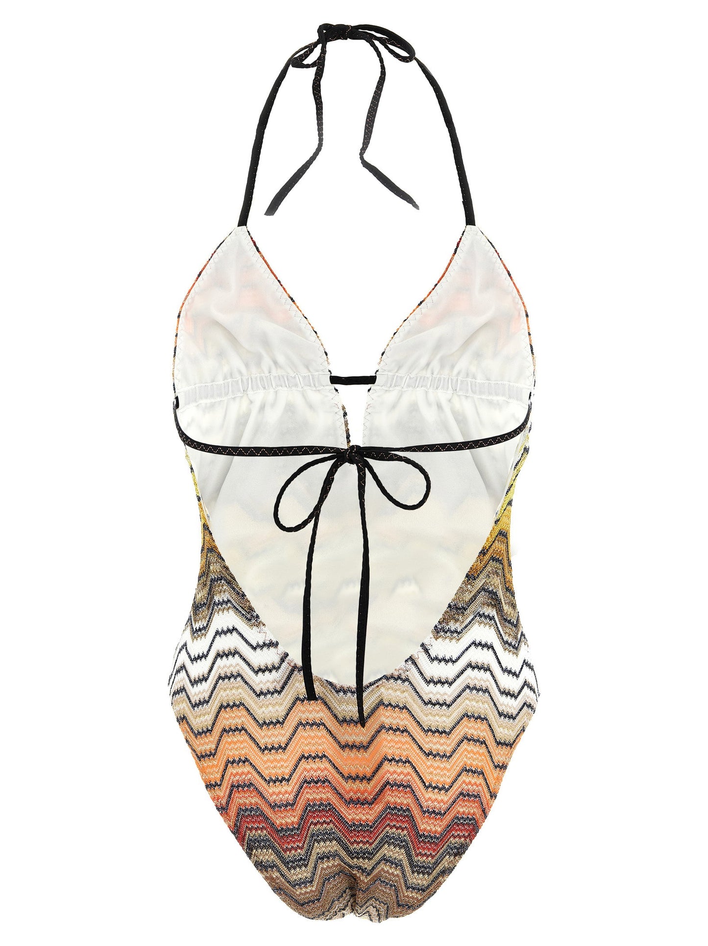 Missoni Greek Pattern One-piece Swimsuit