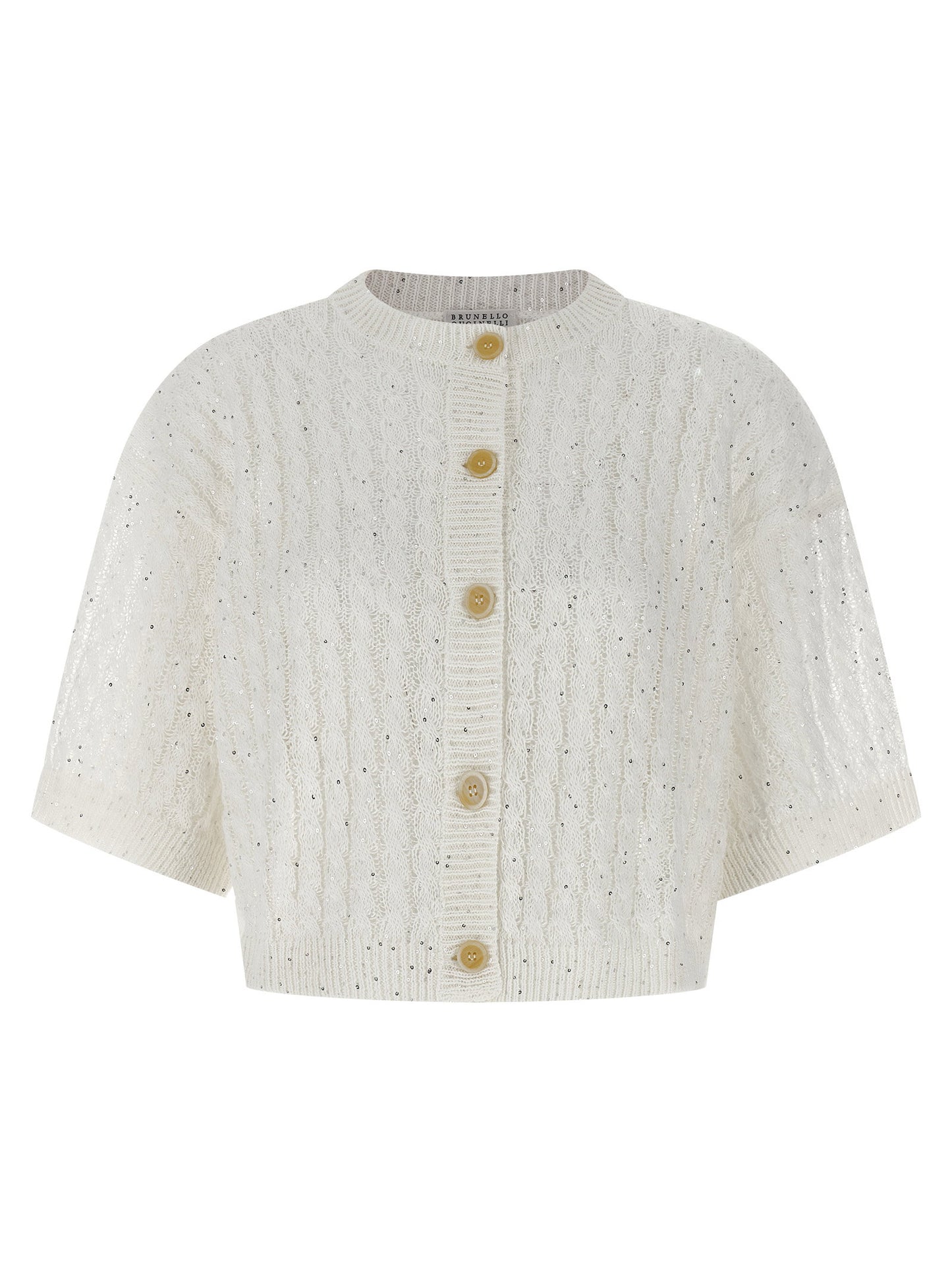 Brunello Cucinelli Dazzling Cable Cardigan