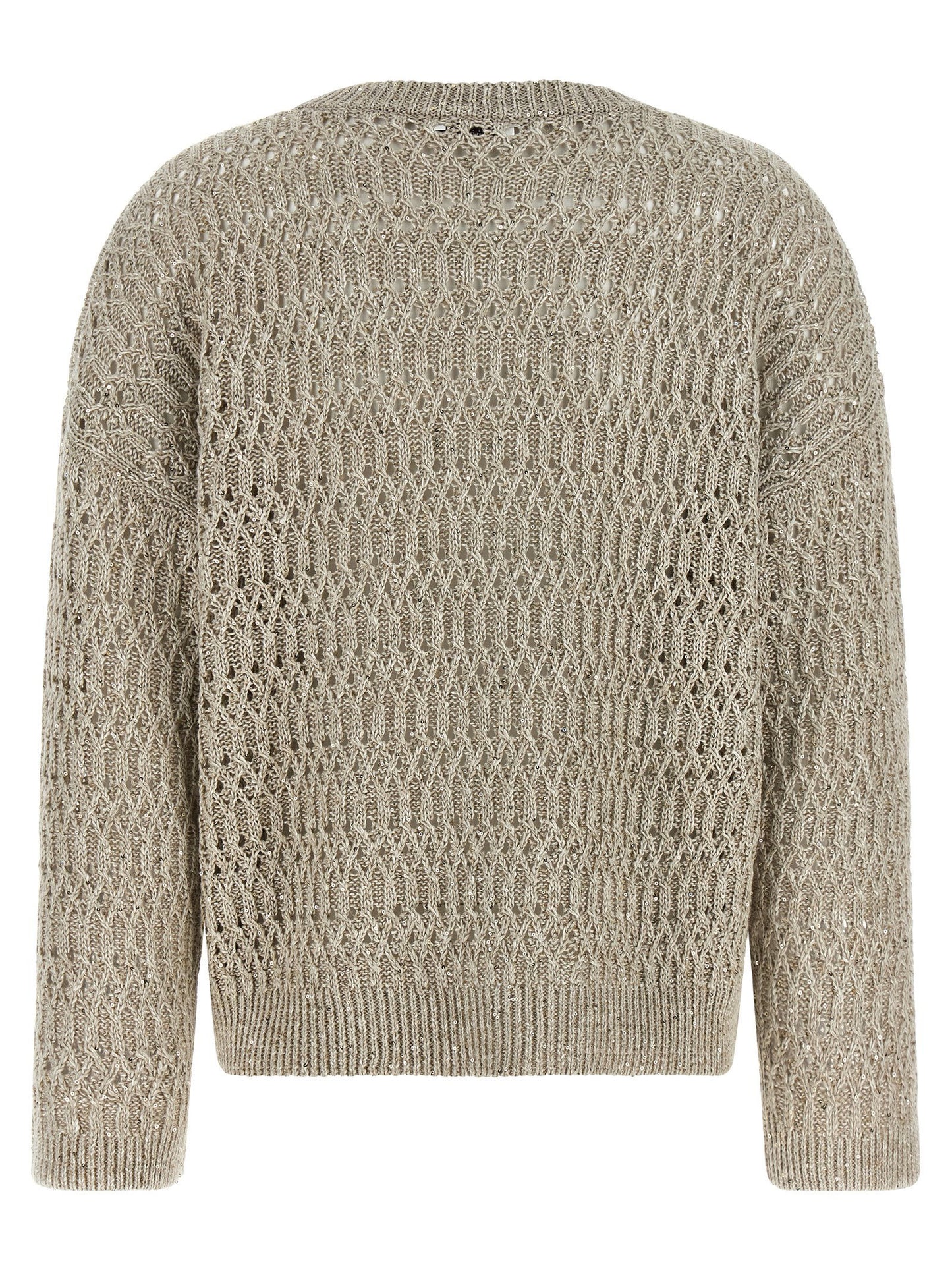 Brunello Cucinelli Dazzling Braids Sweater